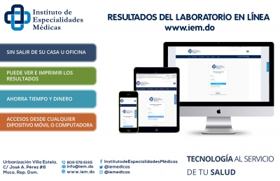Resultados del laboratorio en l&iacute;nea